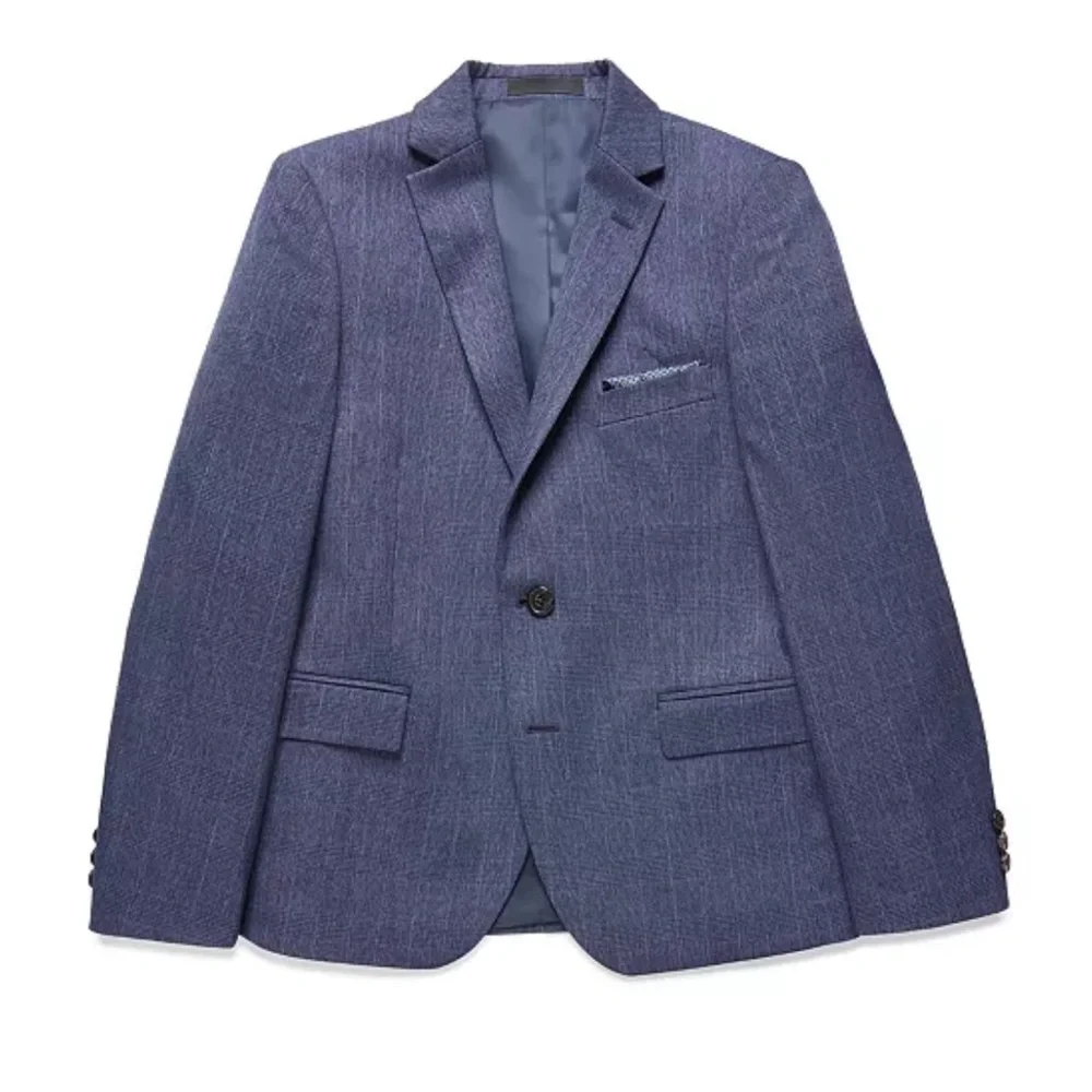 Lauren Ralph Lauren Big Boys Plaid Sport Coat - Navy, jacket suit 16R